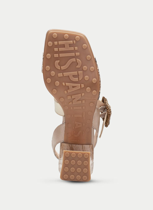 sandalias tacón miami snake-taupe