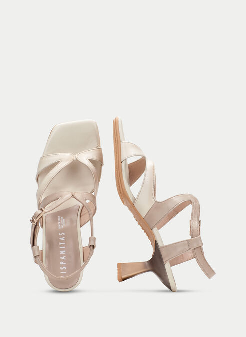 sandalias tacón danielle taupe-latte