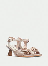 outlet sandale-mit-absatz danielle taupe-latte - hispanitas