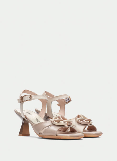 sandalias tacón danielle taupe-latte