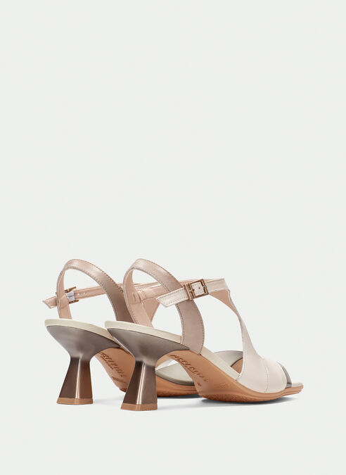 sandalias tacón danielle taupe-latte