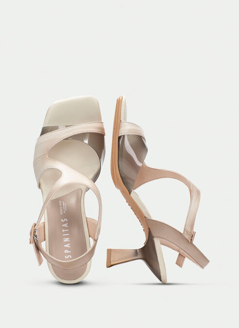 sandalias tacón danielle taupe-latte