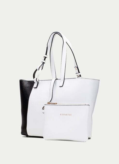 shopper bag  blanche-noir