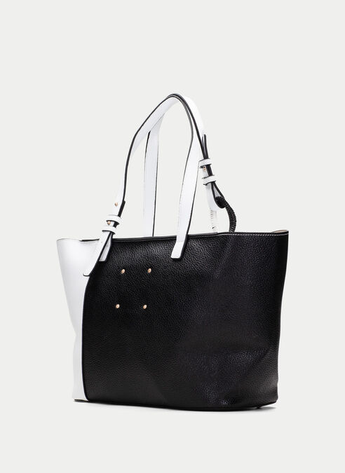 shopper bag  blanche-noir