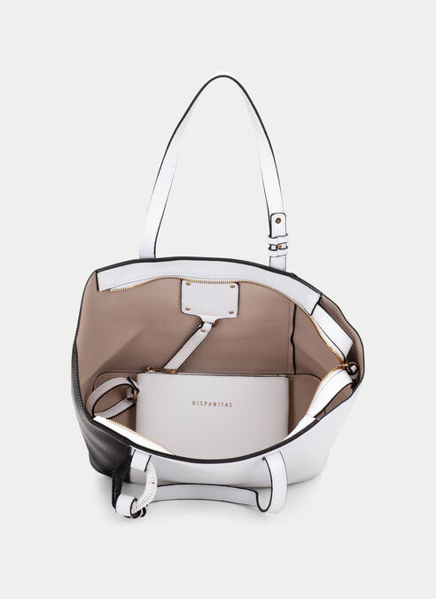 shopper bag  blanche-noir