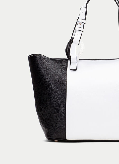 shopper bag  blanche-noir