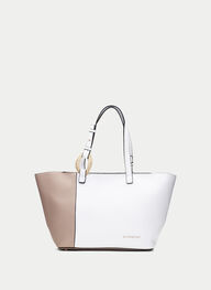 outlet sac-cabas  blanche---taupe - hispanitas