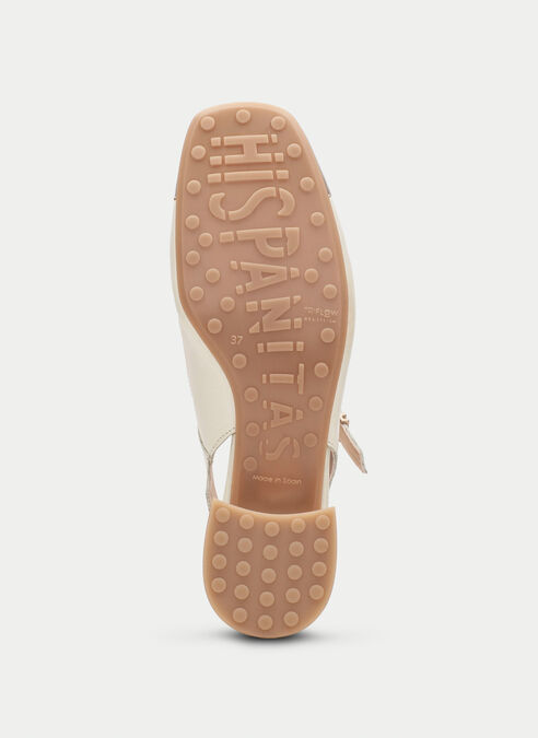 t-strap oporto latte-champagne