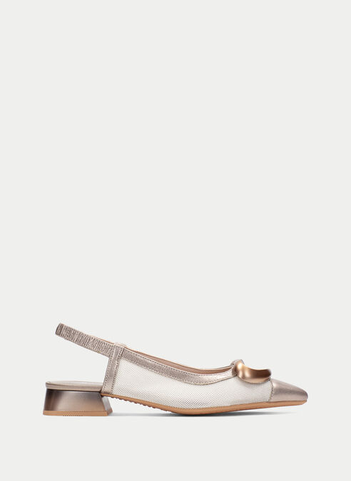 zapatos planos dali blanche-champagne