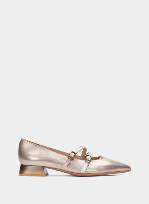 zapatos planos dali champagne