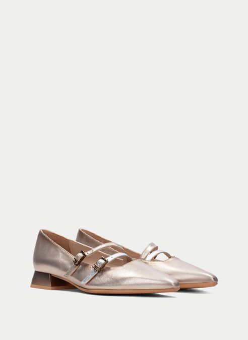 zapatos planos dali champagne