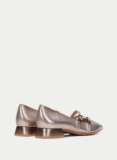 zapatos planos dali champagne