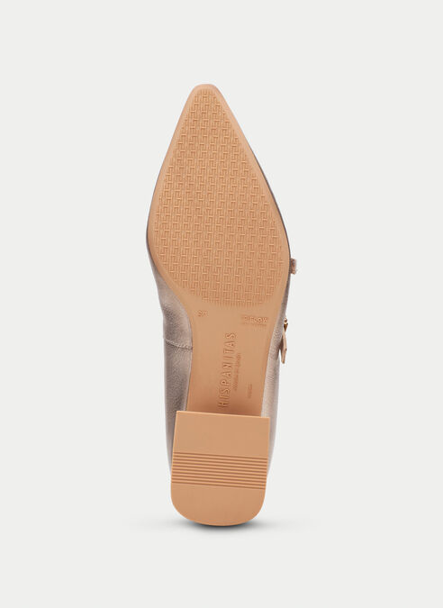 zapatos planos dali champagne