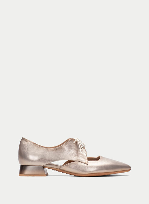 zapatos planos dali champagne