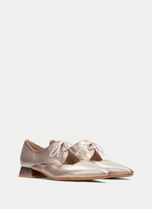 zapatos planos dali champagne