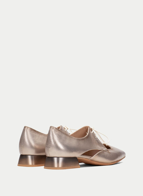 zapatos planos dali champagne