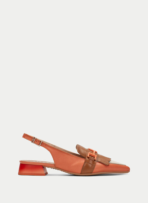 zapatos planos dali cuir-corail
