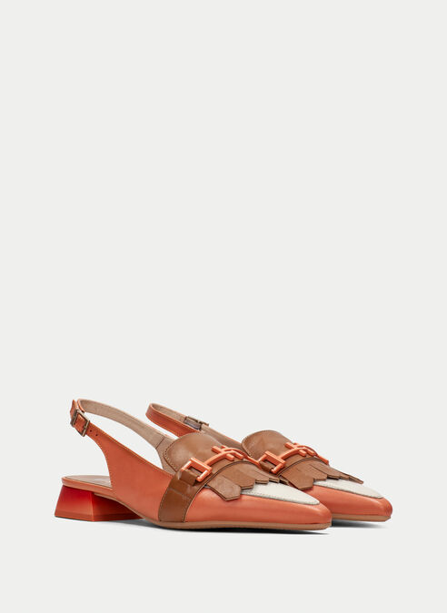 zapatos planos dali cuir-corail