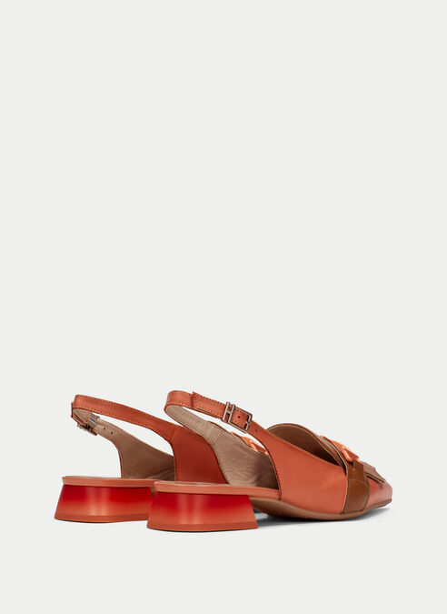 zapatos planos dali cuir-corail
