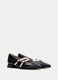 outlet flache-schuhe dali schwarz - hispanitas