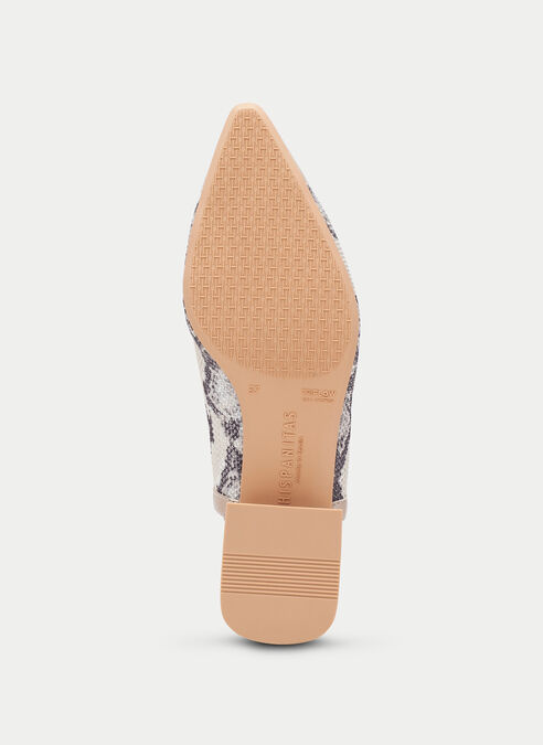 zapatos planos dali python-taupe