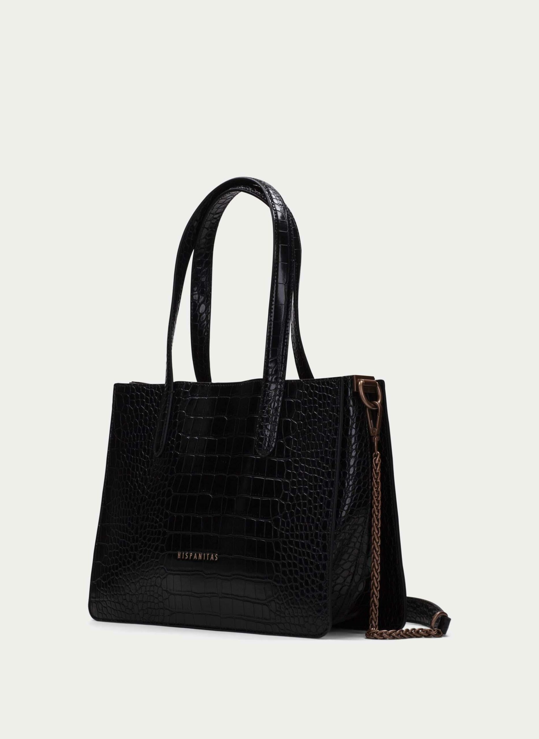 bolso de hombro negro Hispanitas