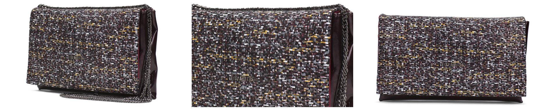 bolso clutch burdeos