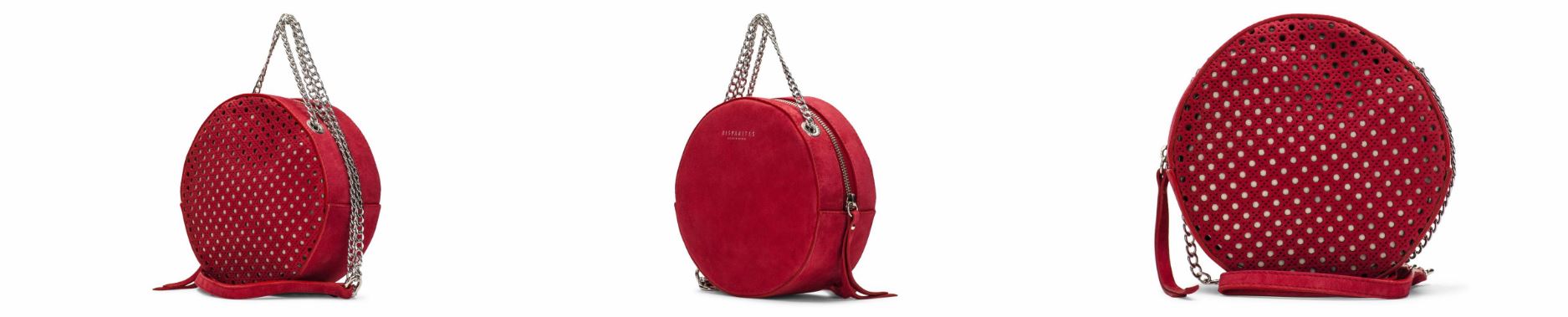 bolso bandolera ante rojo