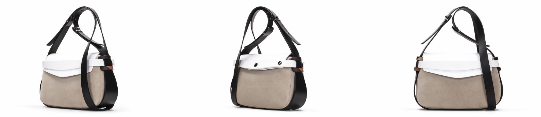 bandolera blanco taupe