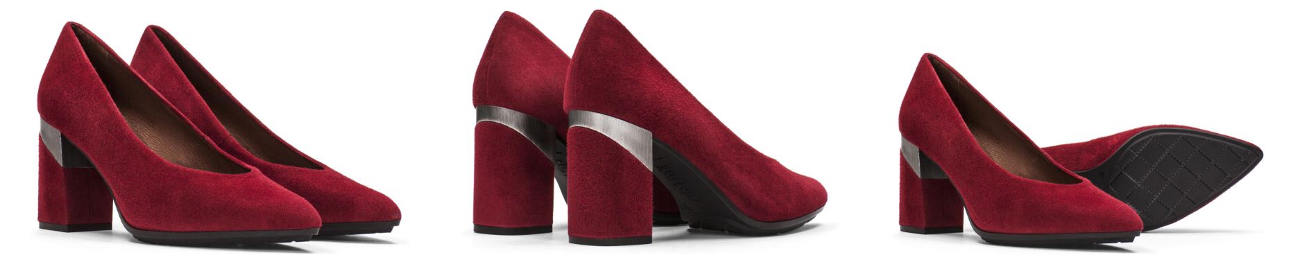 zapato tacón rojo