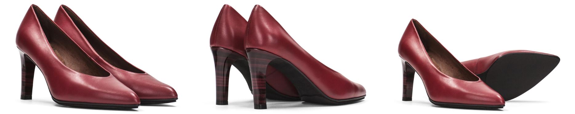 zapato salón rojo