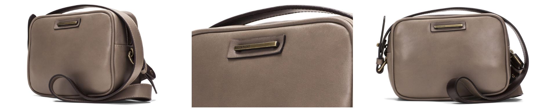 bandolera taupe