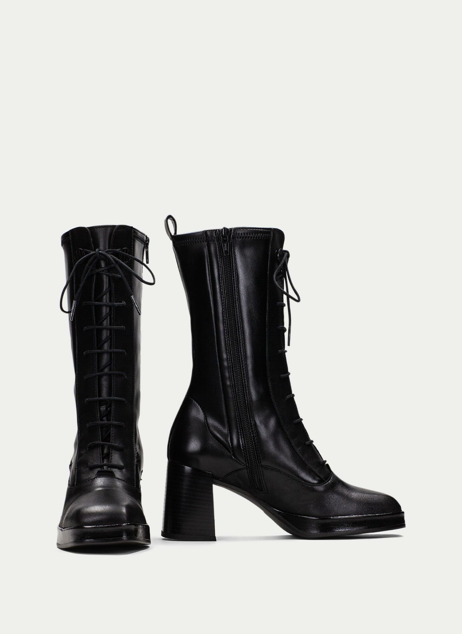 botas negras tacón