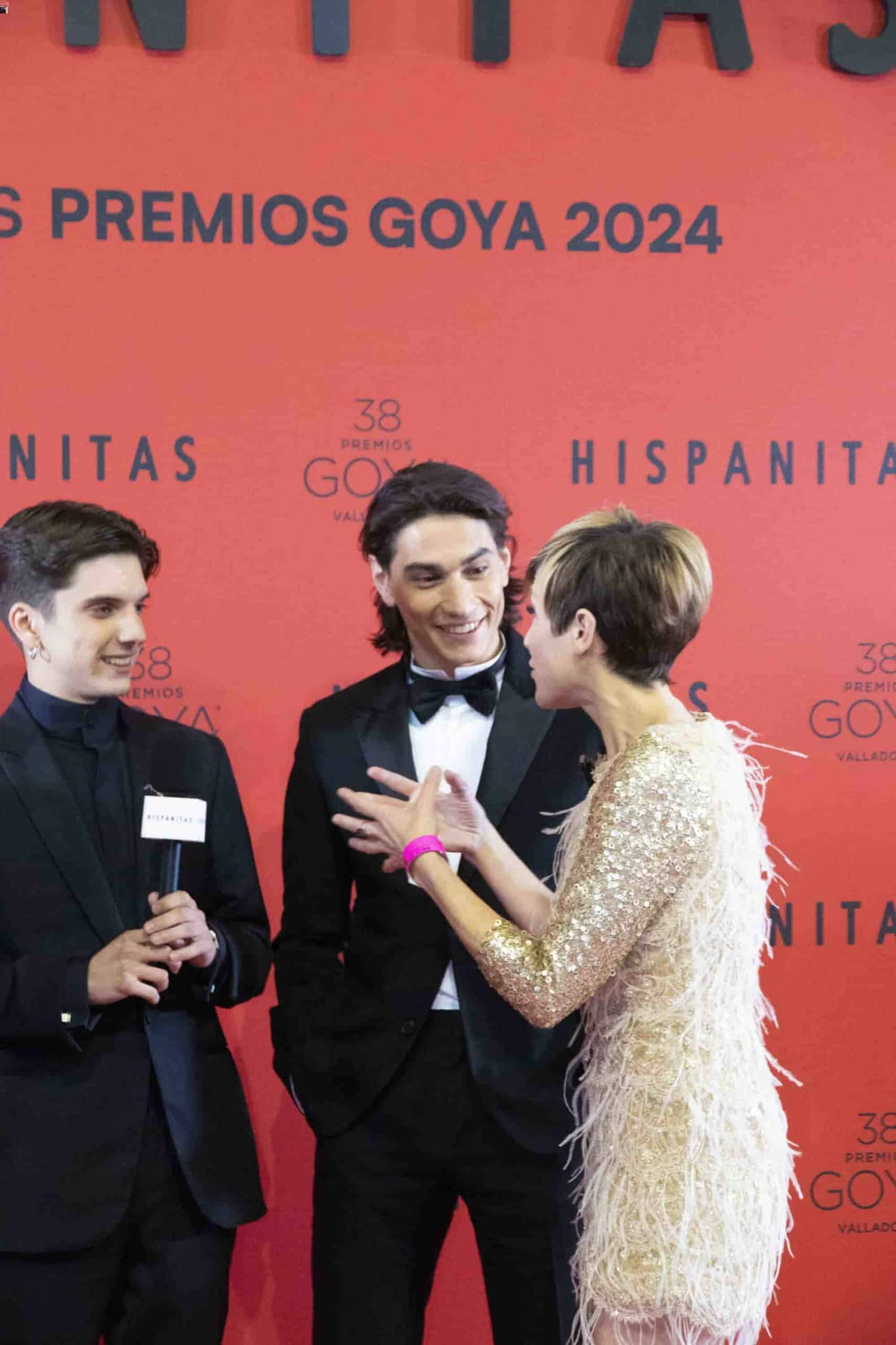 Gala de Entrevistas en los Goya 2024. Hispanitas patrocinador.