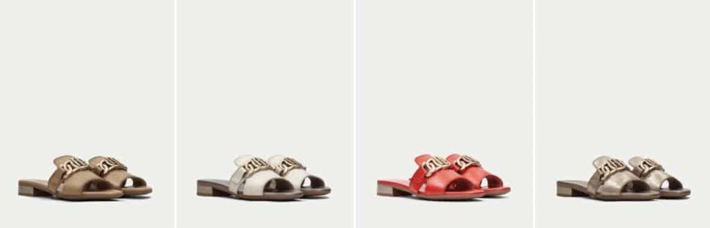 colección de sandalias de verano