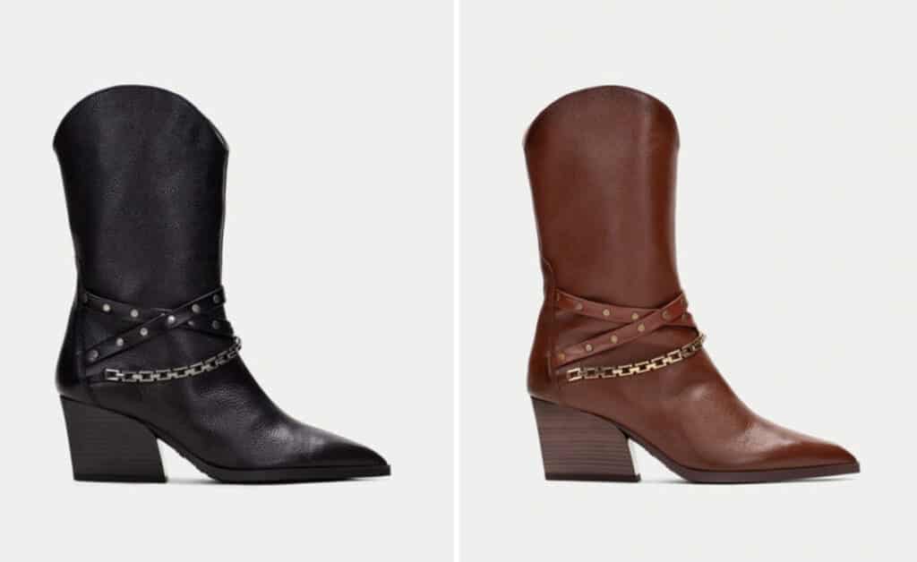 botas altas cowboy invierno