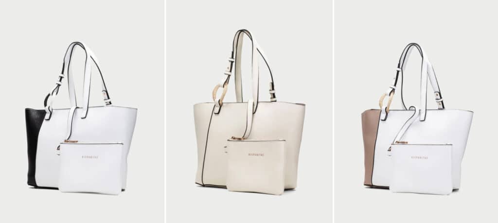 bolsos en colores blancos