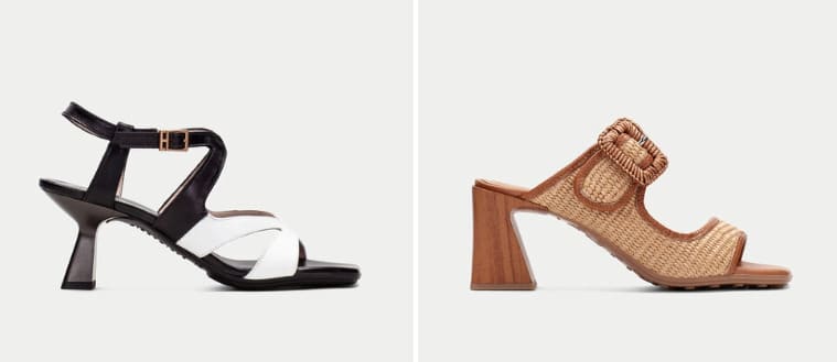 sandalias de ajuste amplio