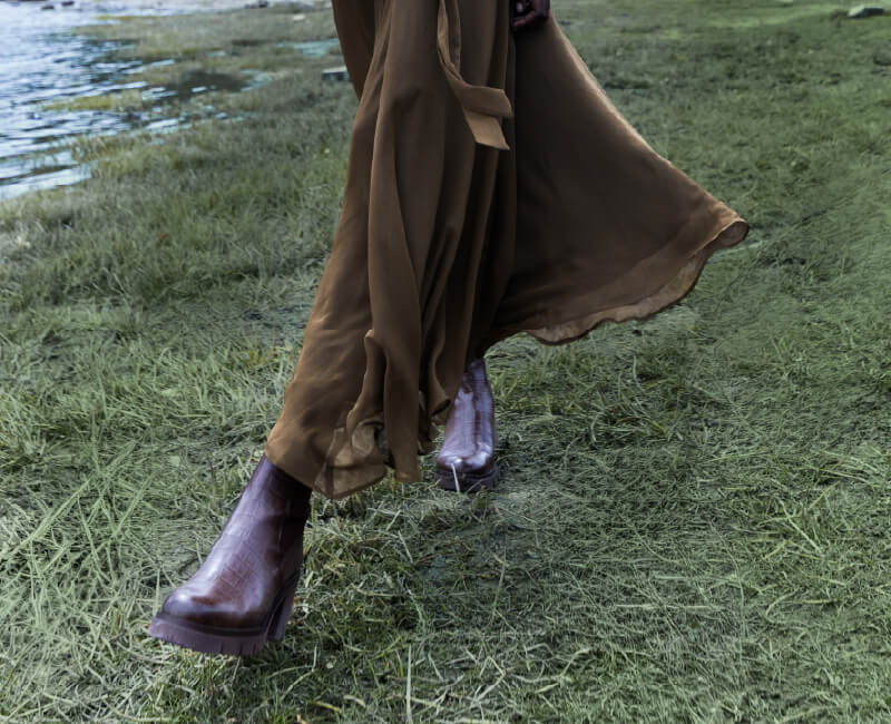 zapato de tacon ancho